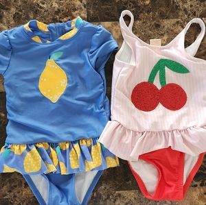 2t Cat & Jack Girls Swimsuits